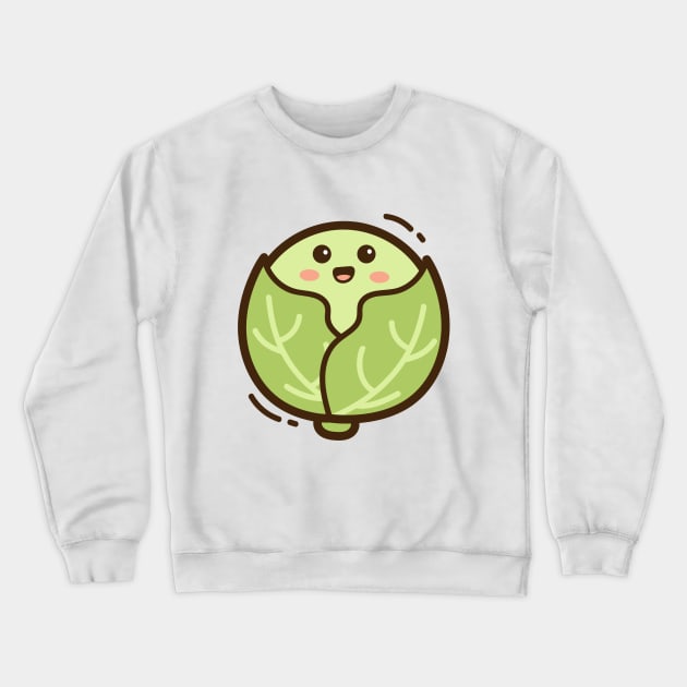 Kawaii Cabbage Crewneck Sweatshirt by yellowline